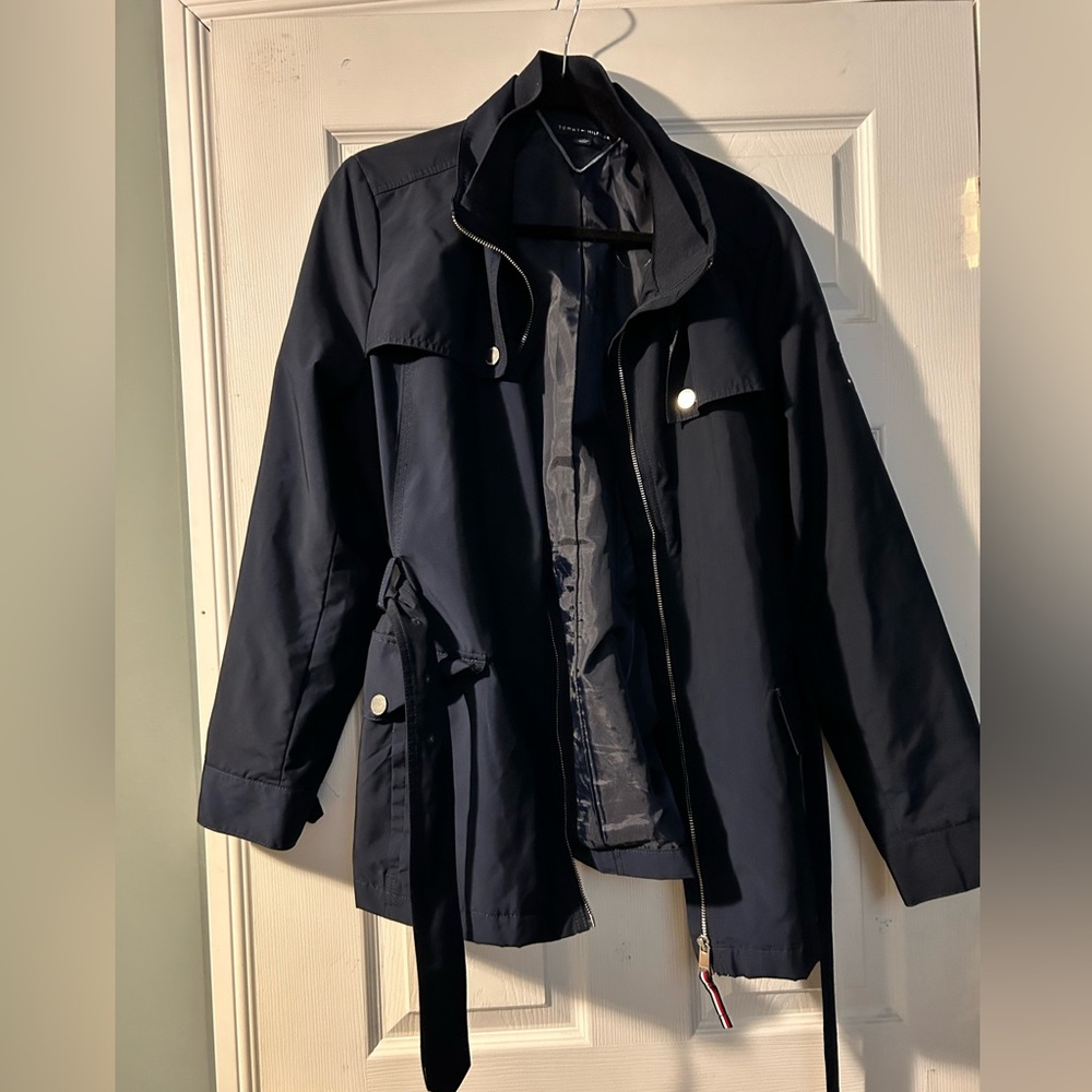 Tommy Hilfiger blue rain jacket XXL